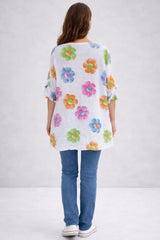 Oversized Floral Cotton Boxy Top
