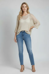 Batwing Crochet Knitted Top