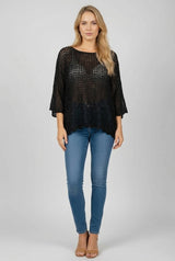 Batwing Crochet Knitted Top