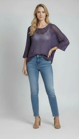 Batwing Crochet Knitted Top