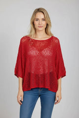 Batwing Crochet Knitted Top