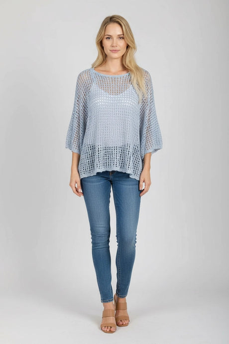 Batwing Crochet Knitted Top