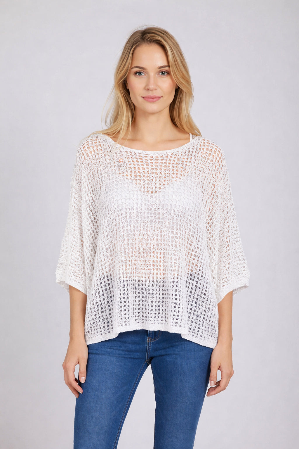 Batwing Crochet Knitted Top