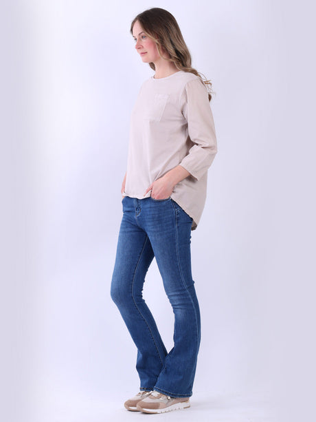 Ladies Cotton High Low T-Shirt