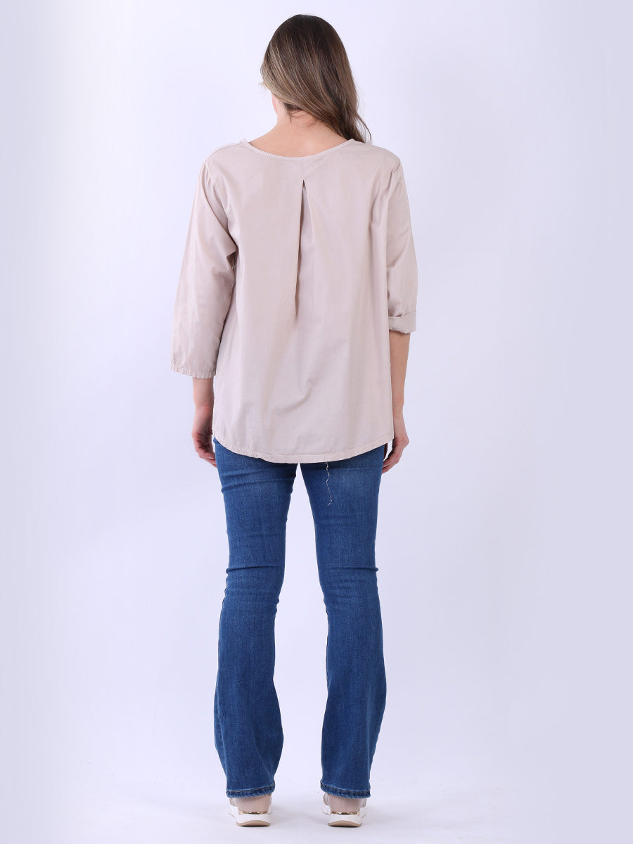 Ladies Cotton High Low T-Shirt