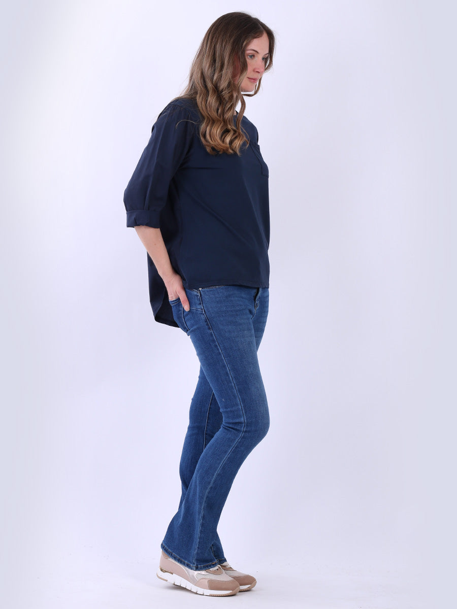 Ladies Cotton High Low T-Shirt