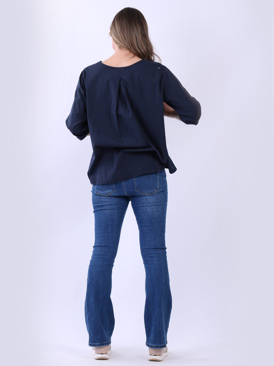 Ladies Cotton High Low T-Shirt