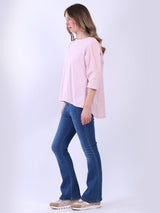 Ladies Cotton High Low T-Shirt
