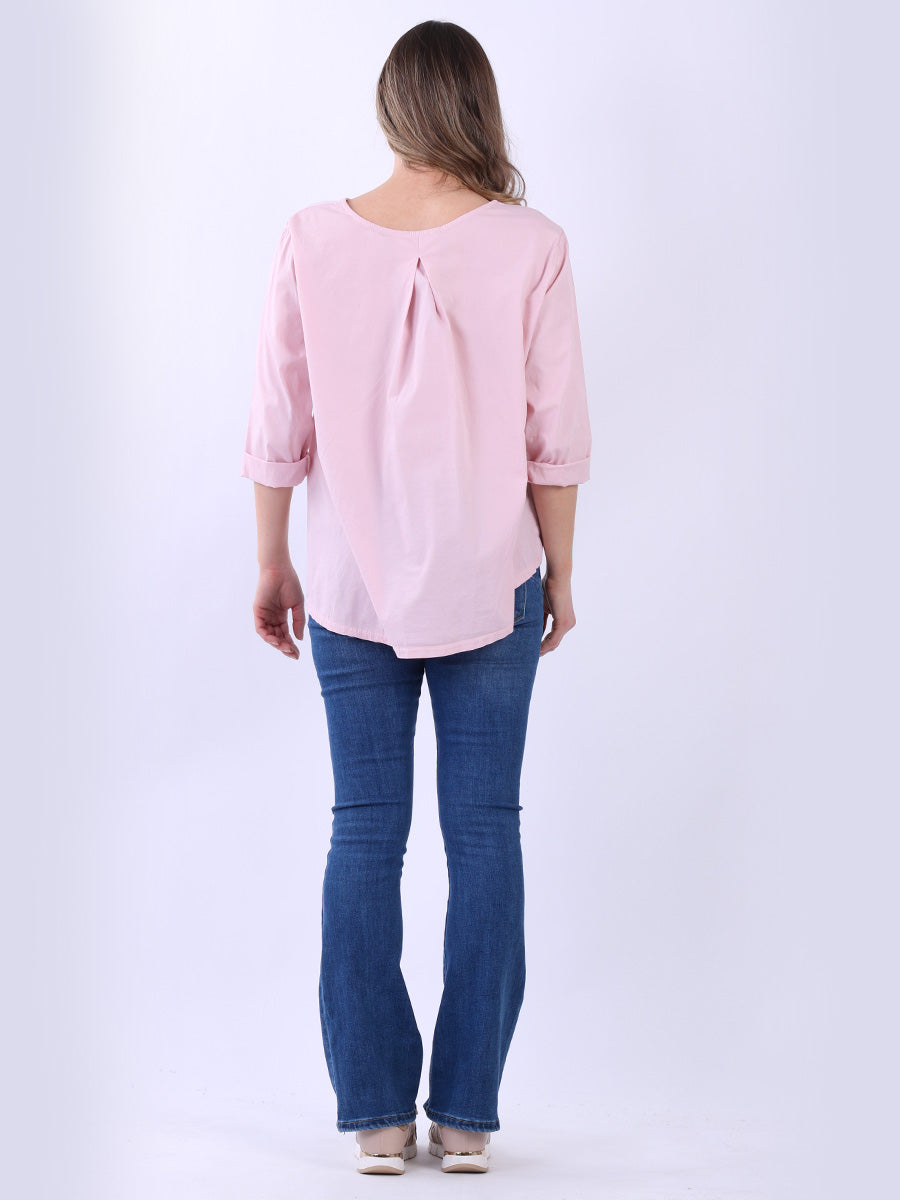 Ladies Cotton High Low T-Shirt