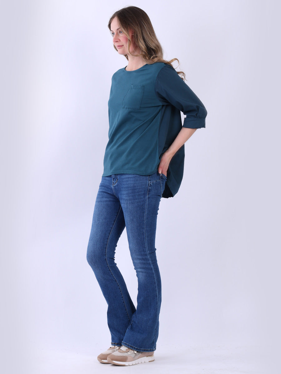 Ladies Cotton High Low T-Shirt