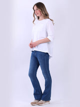Ladies Cotton High Low T-Shirt