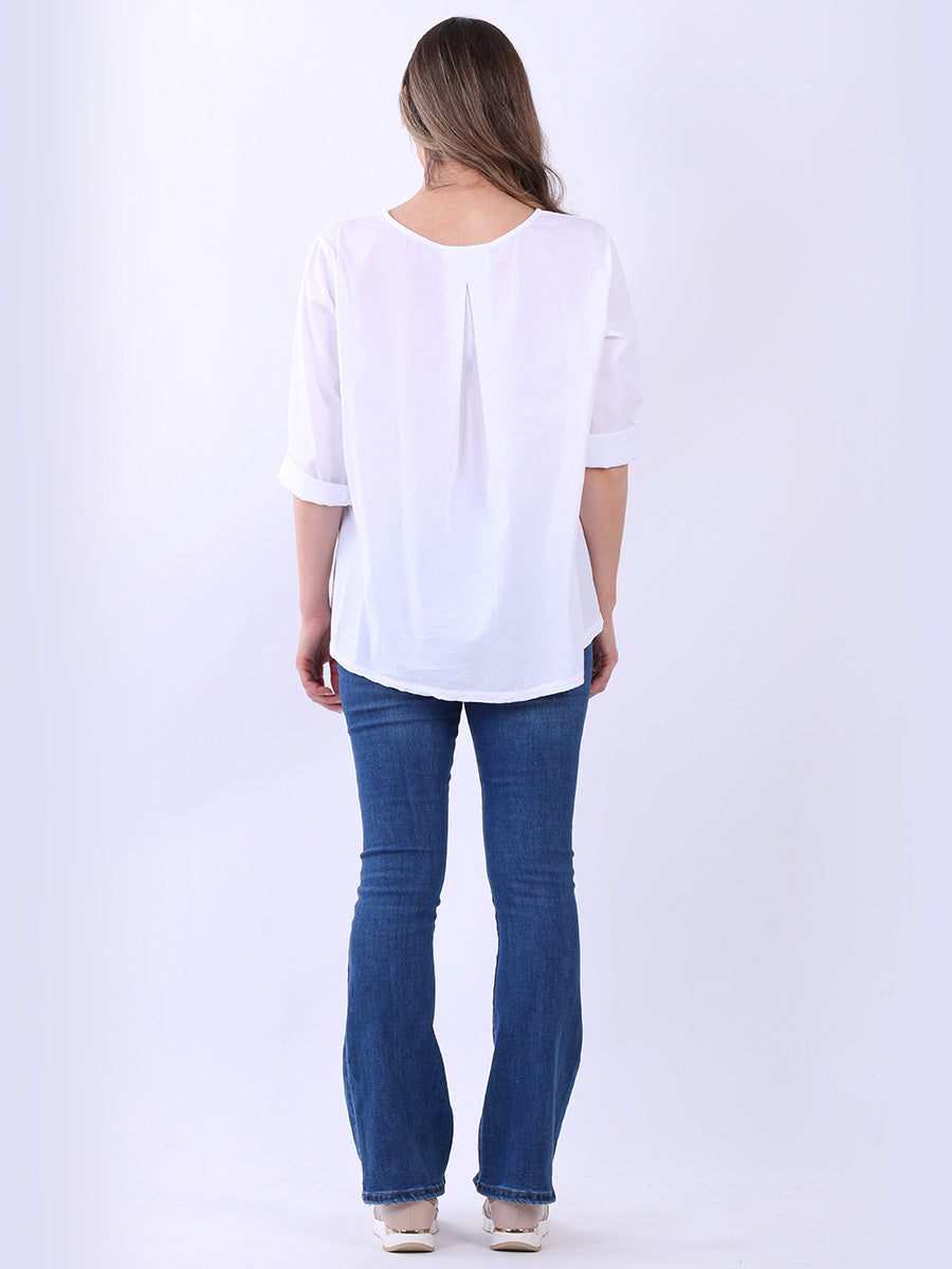 Ladies Cotton High Low T-Shirt