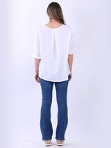 Ladies Cotton High Low T-Shirt