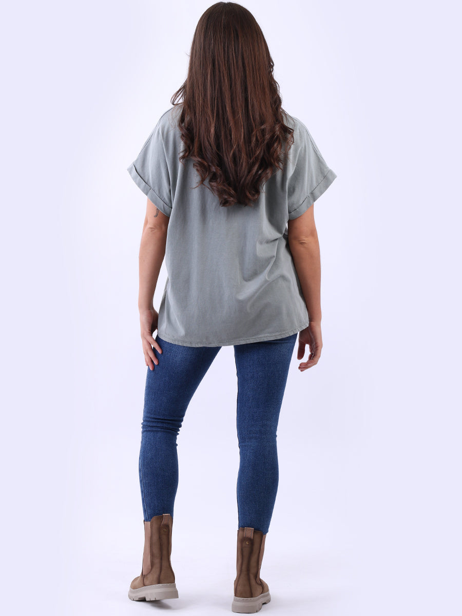 Vintage Washed Cotton Baggy T-Shirt