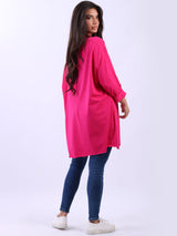 Solid Cotton Baggy Tunic Top