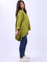 Solid Cotton Baggy Tunic Top