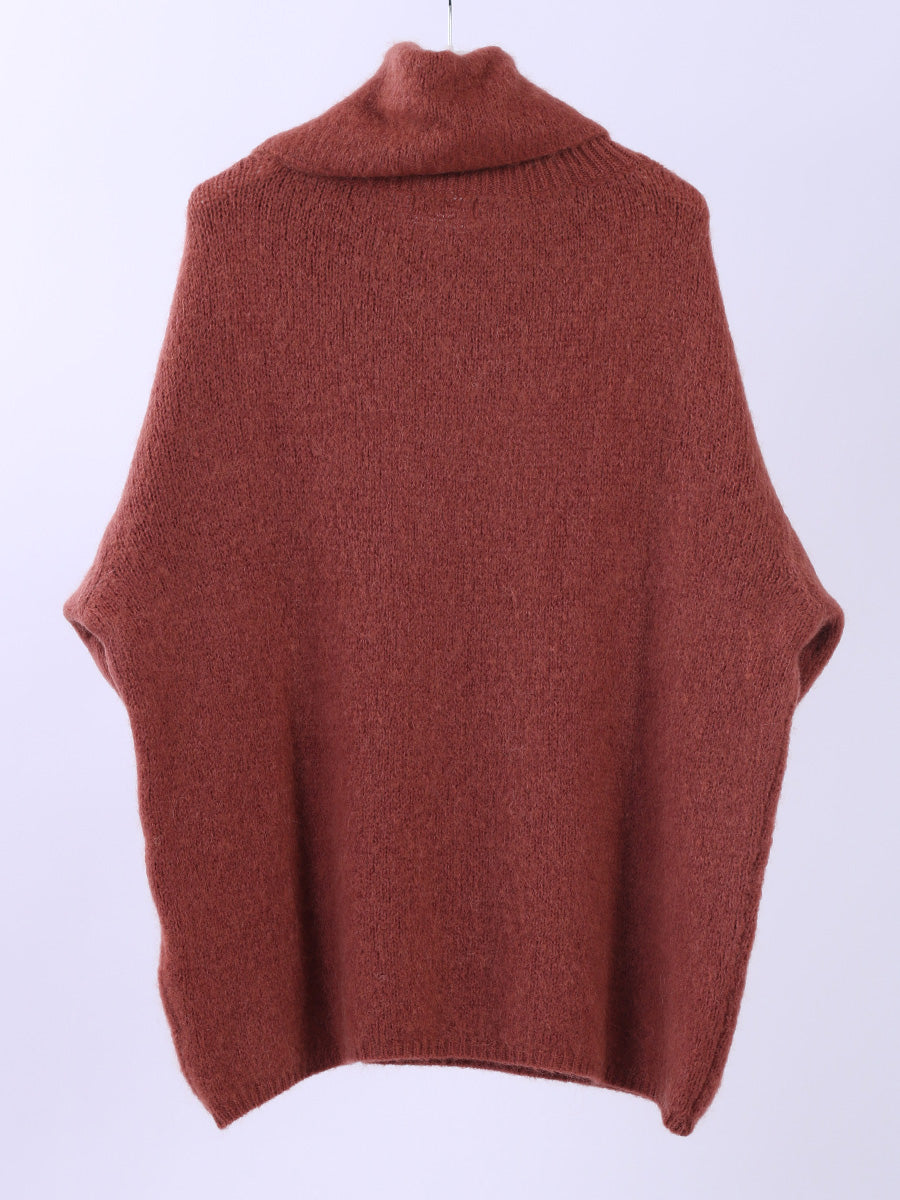 Ladies Crop Boxy Woolen Knit Jumper