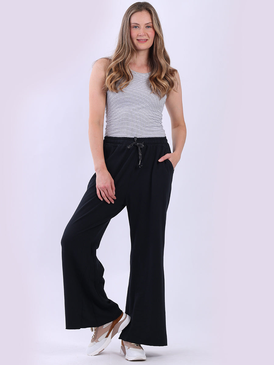 Wide Legs Women Cotton Trouser