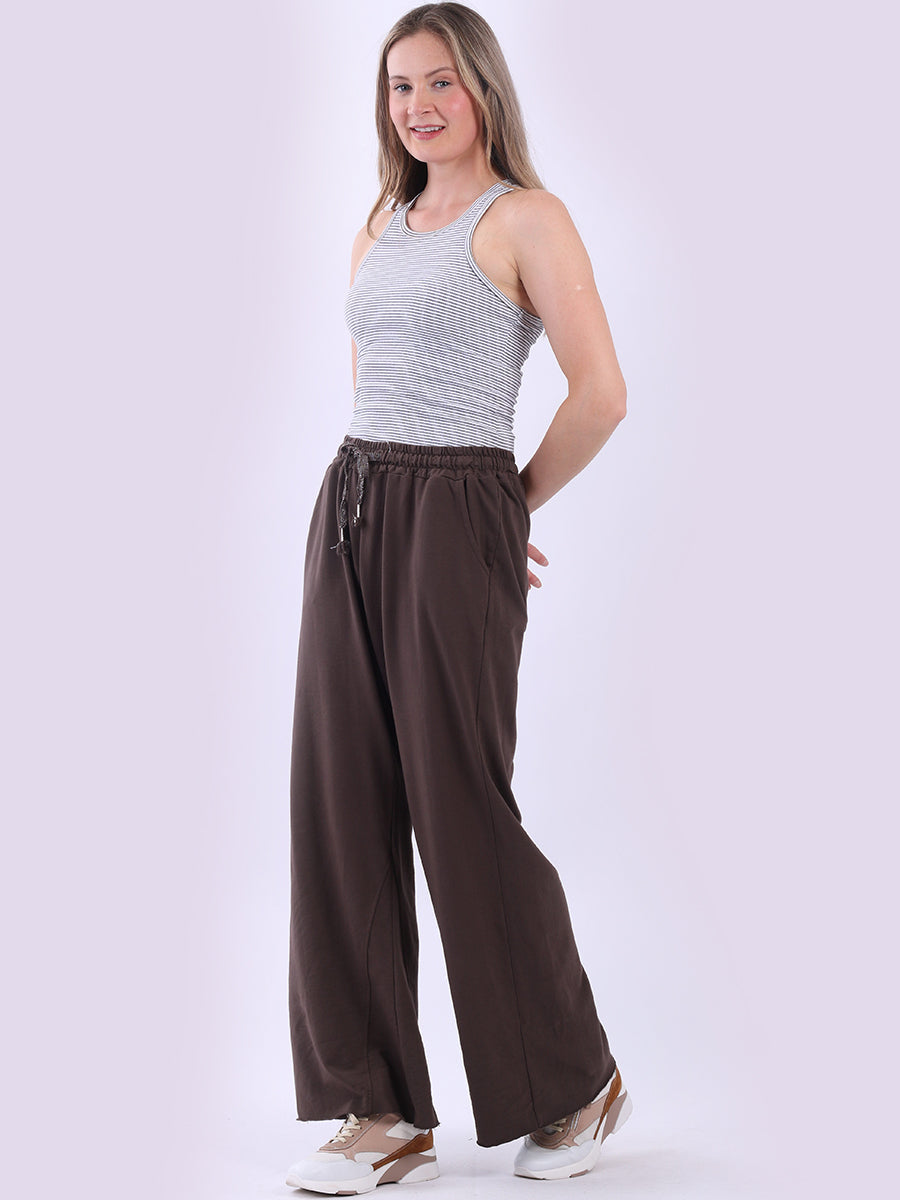 Wide Legs Women Cotton Trouser