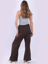 Wide Legs Women Cotton Trouser