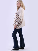 Multi Stripes Knitted Wooly Jumper