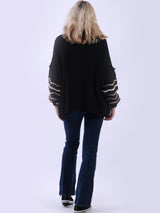 Multi Stripes Knitted Wooly Jumper