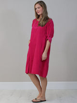 Women Plain Corduroy Midi Dress