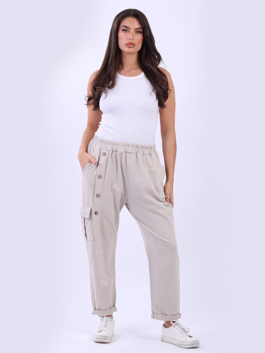 Women Solid Cotton Regular Fit Jogger Pant