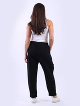 Women Solid Cotton Regular Fit Jogger Pant