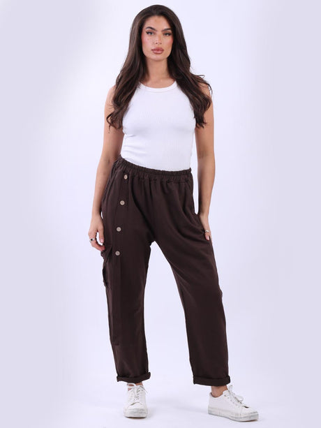 Women Solid Cotton Regular Fit Jogger Pant