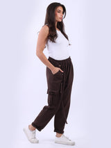 Women Solid Cotton Regular Fit Jogger Pant