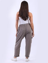 Women Solid Cotton Regular Fit Jogger Pant