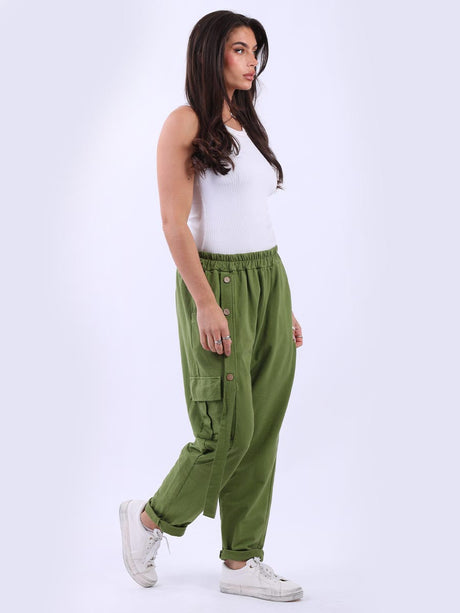 Women Solid Cotton Regular Fit Jogger Pant