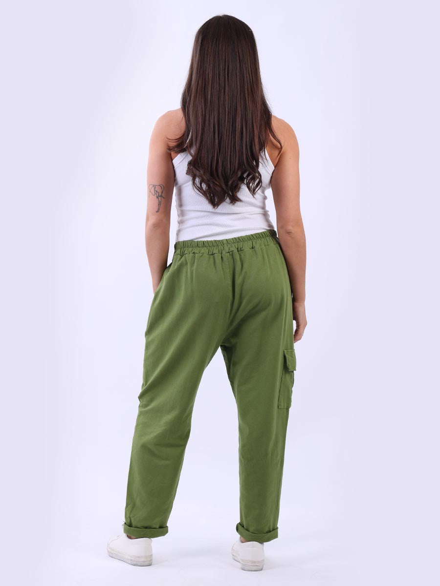 Women Solid Cotton Regular Fit Jogger Pant