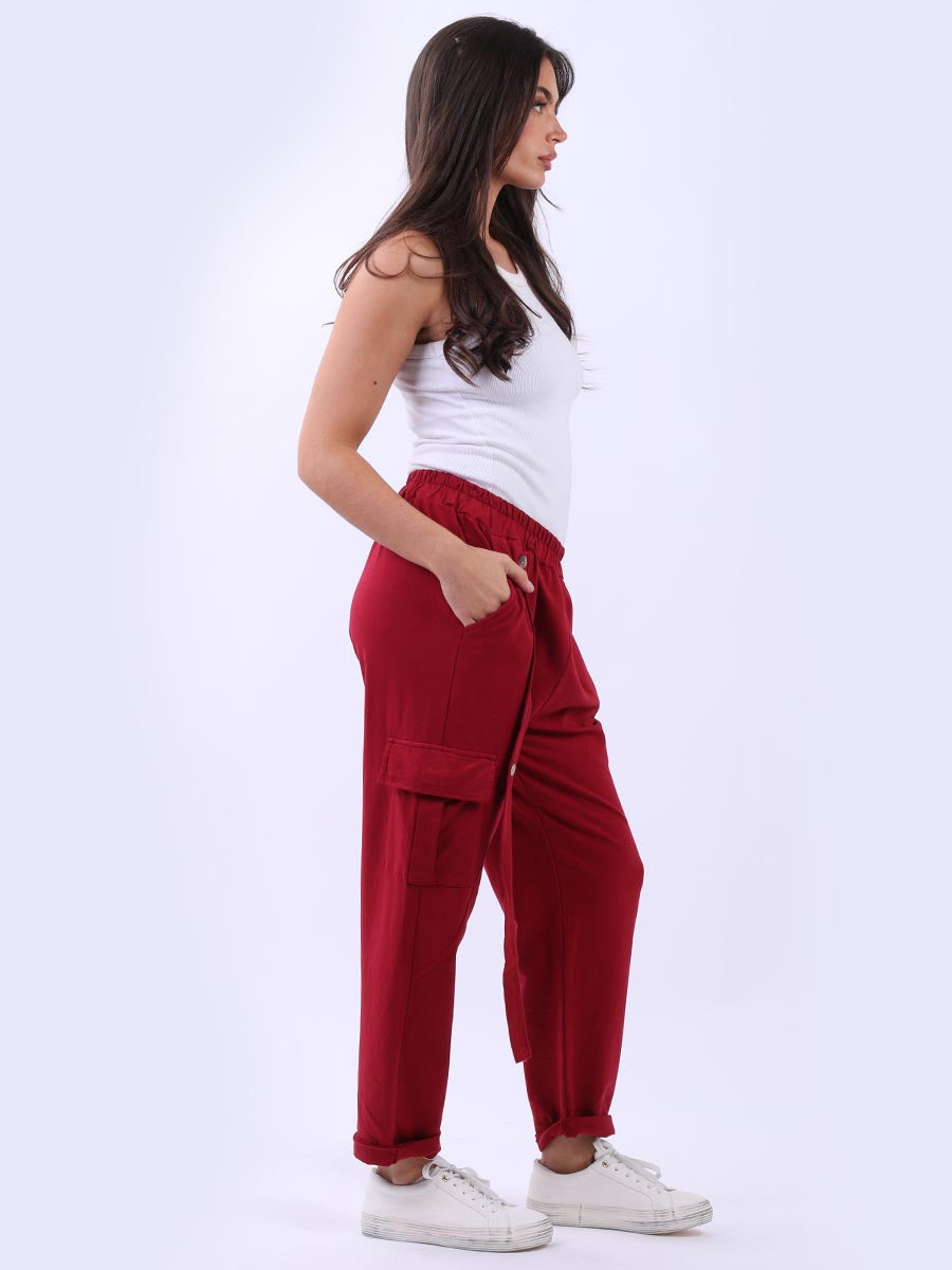 Women Solid Cotton Regular Fit Jogger Pant