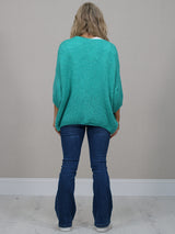 Solid Woolen Knit Button Down Cardigan