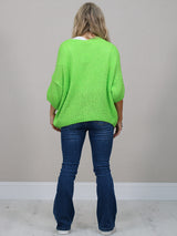 Solid Woolen Knit Button Down Cardigan