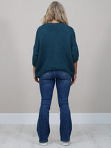 Solid Woolen Knit Button Down Cardigan