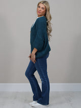 Solid Woolen Knit Button Down Cardigan