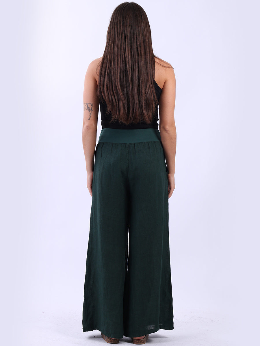 Causal Linen Wide Leg Women Palazzo