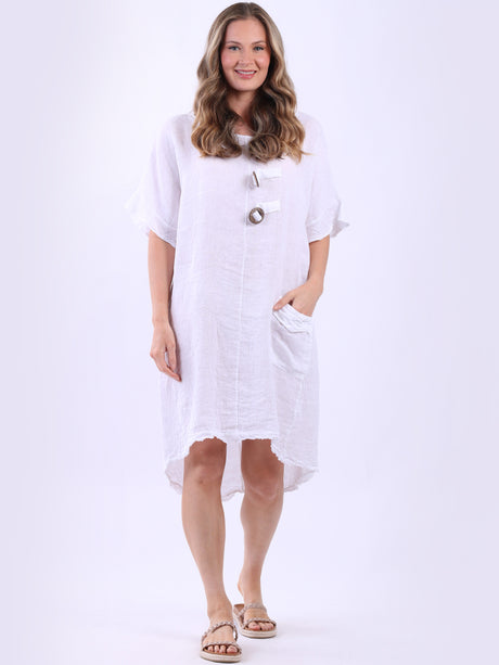 Plain Oversized Slouchy Summer Midi Dress