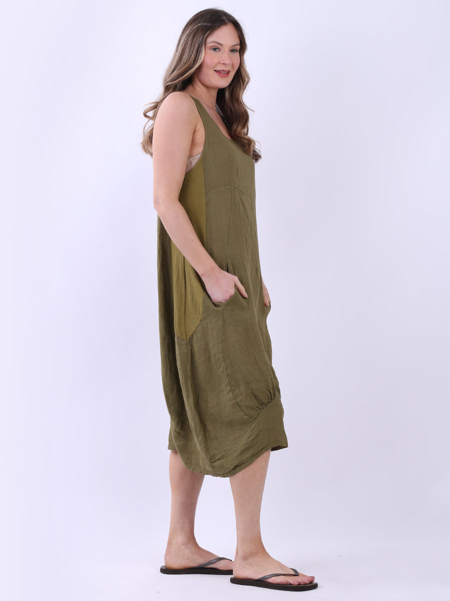 Ladies Linen Balloon Tank Dress
