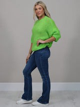 Wool Knitted Baggy Crop Jumper