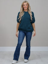 Wool Knitted Baggy Crop Jumper