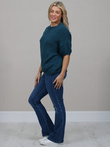 Wool Knitted Baggy Crop Jumper