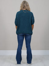 Wool Knitted Baggy Crop Jumper