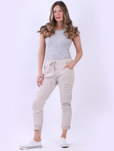 Sequin Cut Out Ladies Magic Pant