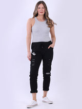 Sequin Cut Out Ladies Magic Pant