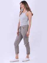 Sequin Cut Out Ladies Magic Pant