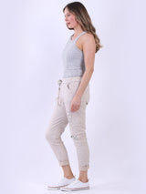 Sequin Cut Out Ladies Magic Pant